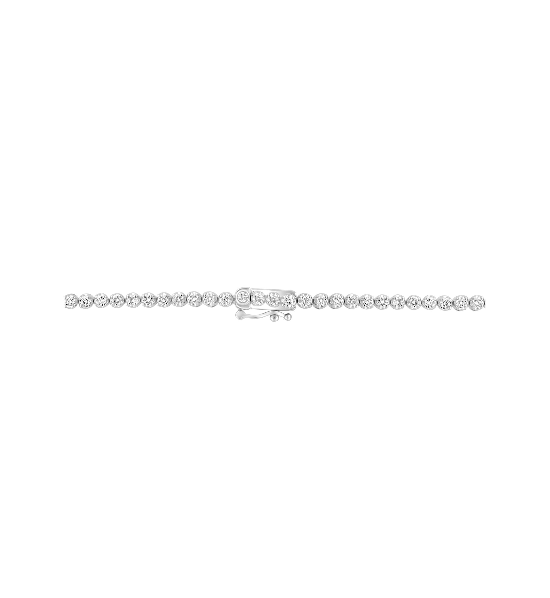  14K White Gold Lab Grown Diamond Necklace