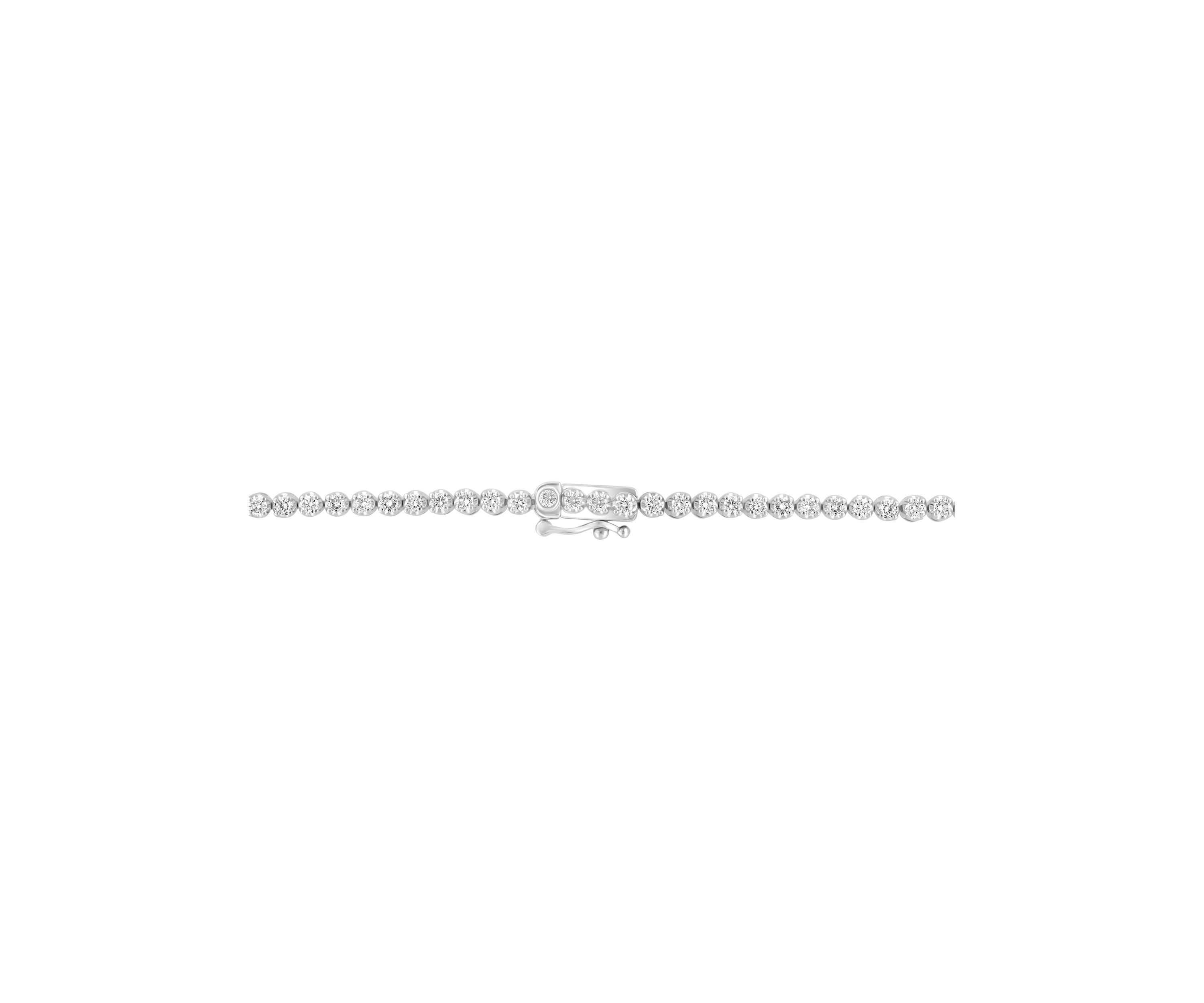  14K White Gold Lab Grown Diamond Necklace