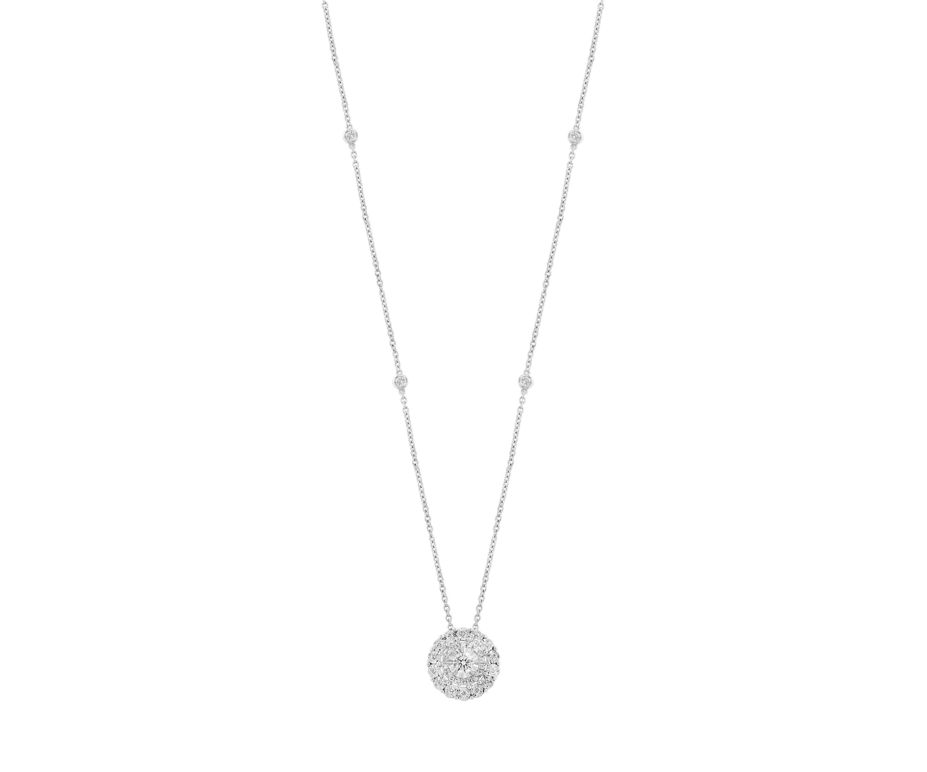 1/2 ct. t.w. Lab Grown Diamond Necklace in Sterling Silver
