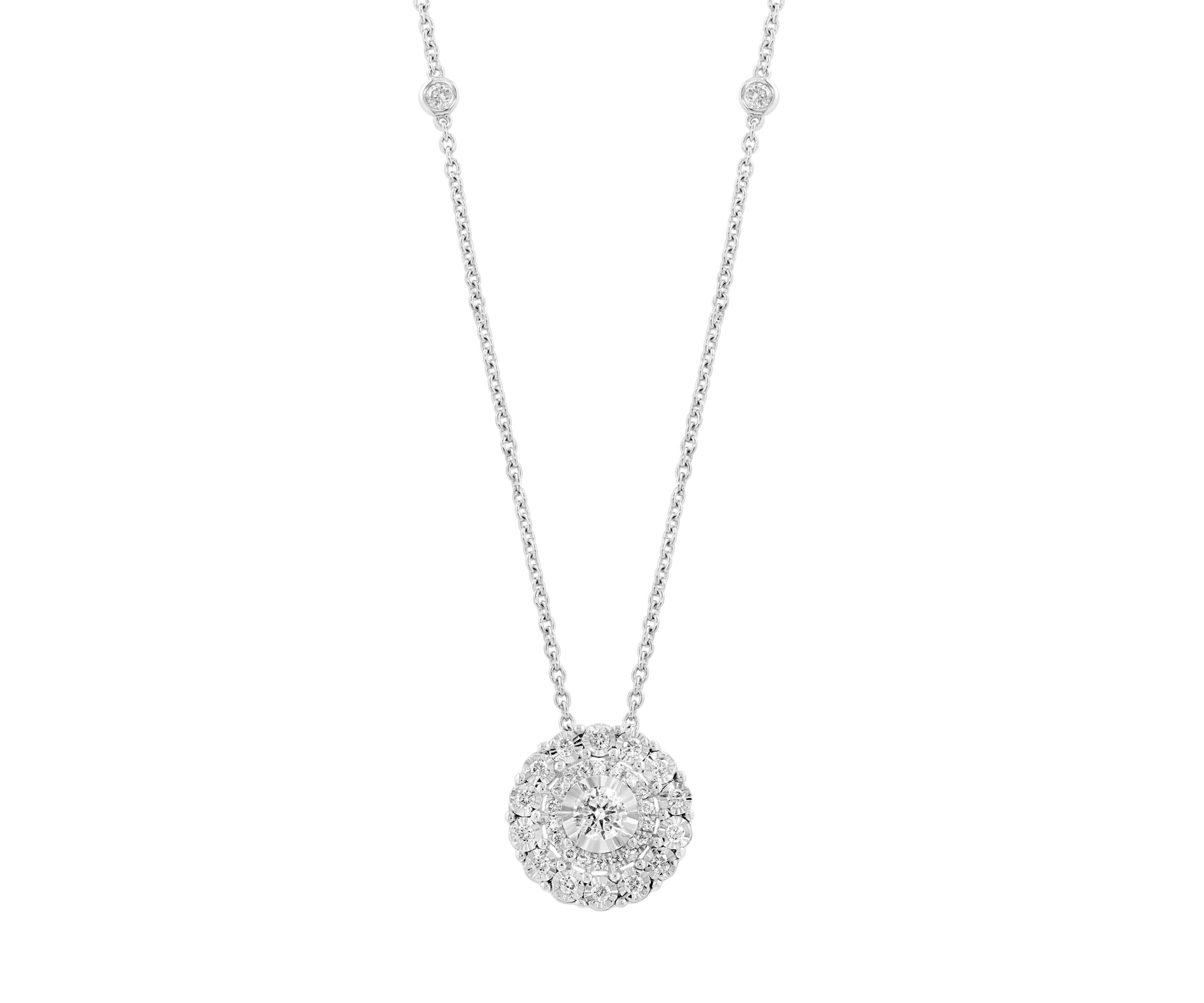 1/2 ct. t.w. Lab Grown Diamond Necklace in Sterling Silver