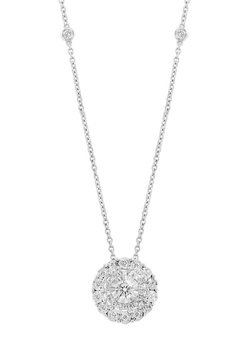 1/2 ct. t.w. Lab Grown Diamond Necklace in Sterling Silver