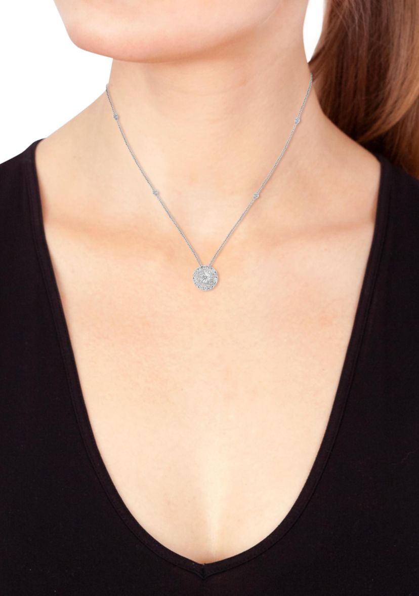 1/2 ct. t.w. Lab Grown Diamond Necklace in Sterling Silver