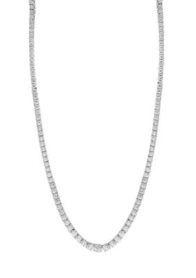 Effy 2.95 Ct. T.w. Lab Created Diamond Tennis Necklace In 14K White Gold