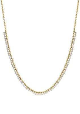 Effy 2.71 ct. t.w. Lab Grown Diamond Necklace in 14K Yellow Gold, 16 in -  0191120979243