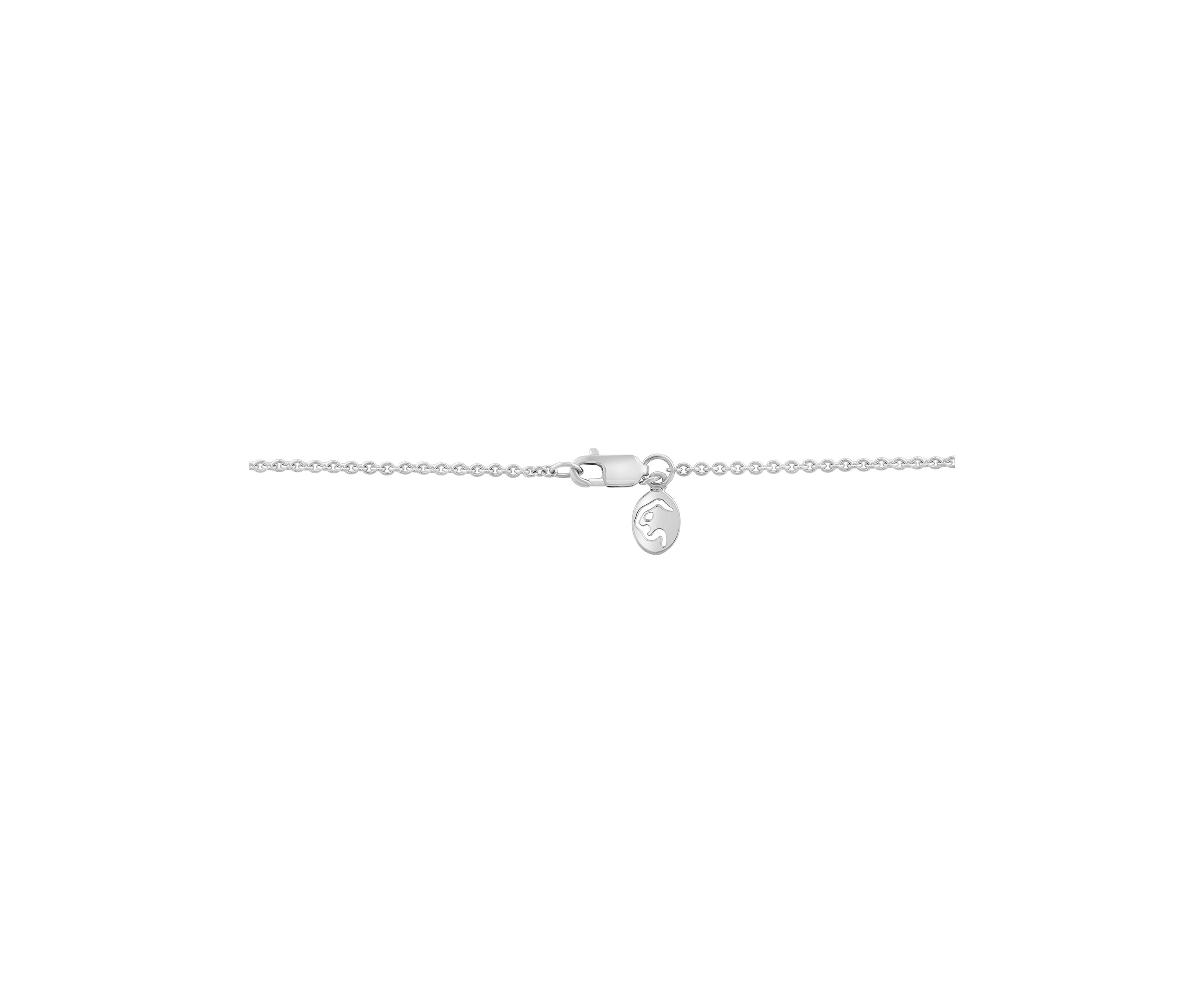 Lab Created 14K White Gold Lab Diamond Necklace 