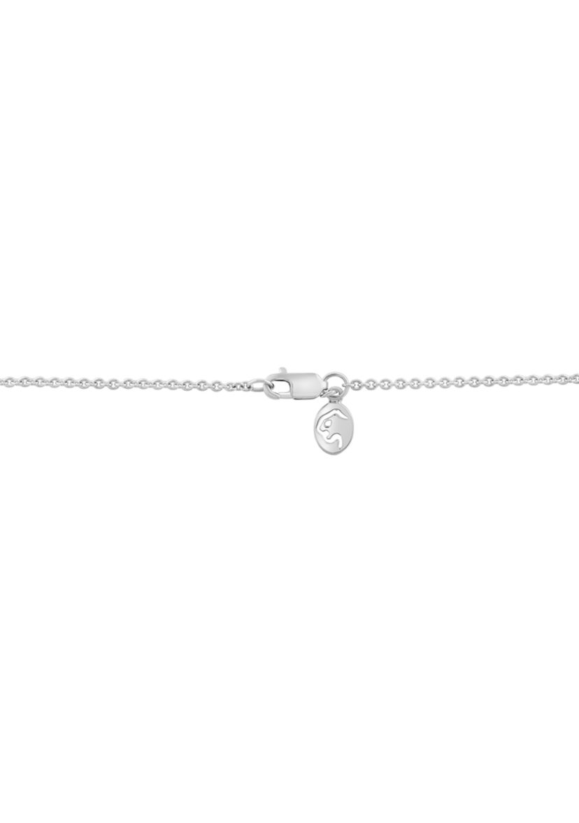 Lab Created 14K White Gold Lab Diamond Necklace 