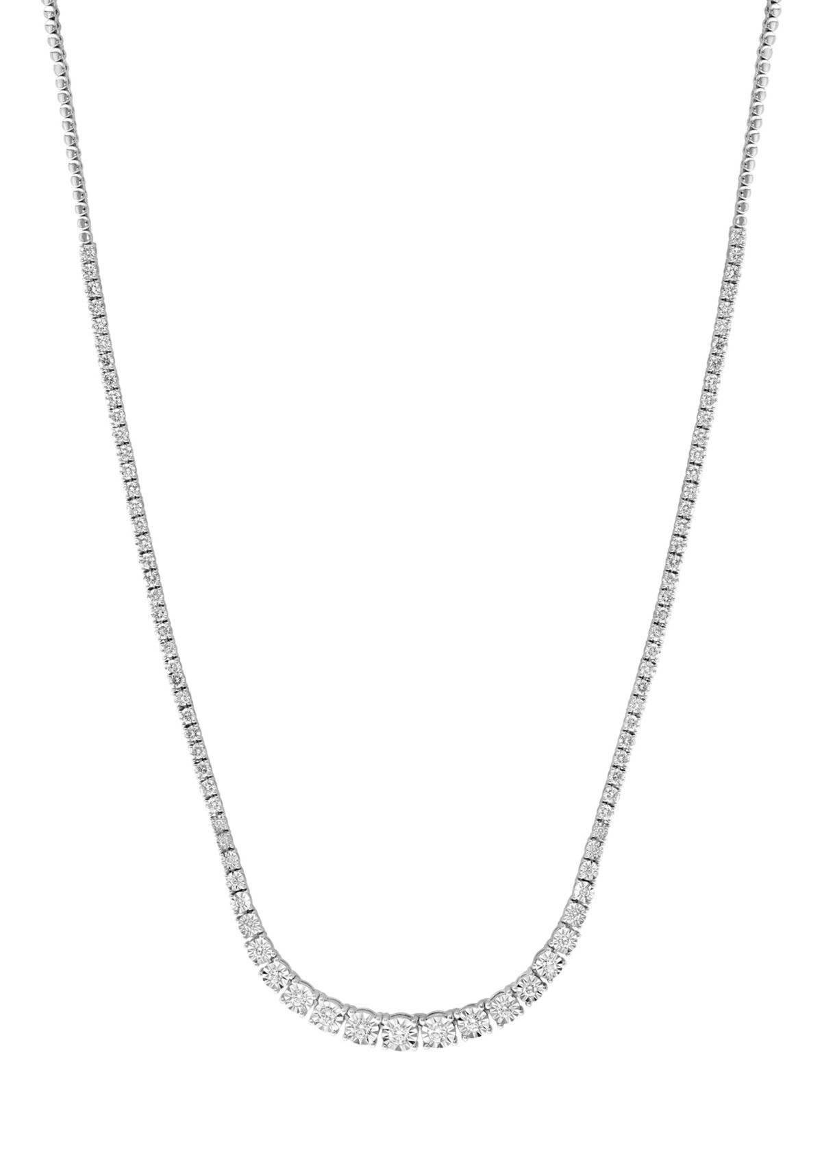 2.85 ct. t.w. Lab Grown Diamond Necklace in 14K White Gold