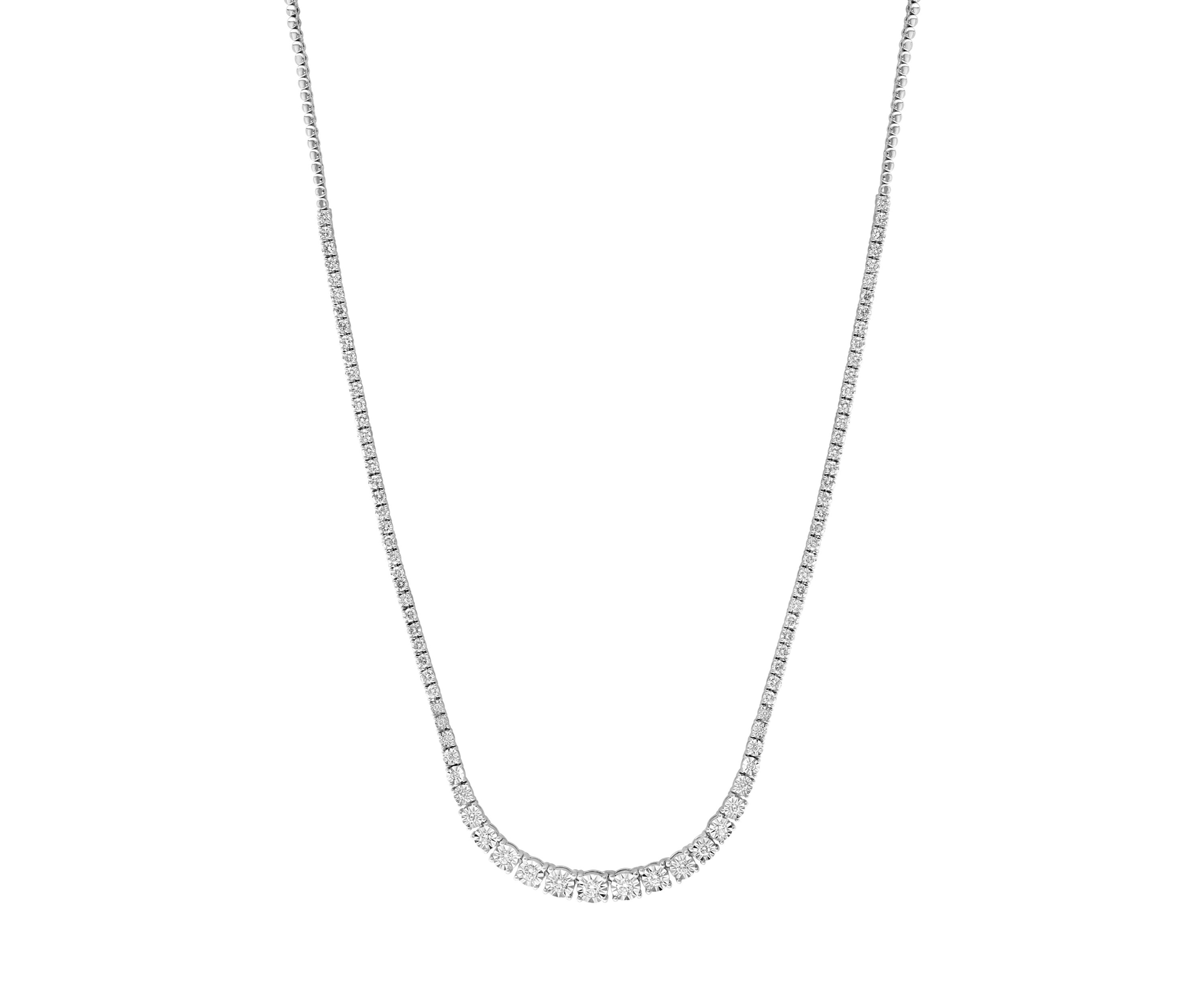 2.85 ct. t.w. Lab Grown Diamond Necklace in 14K White Gold