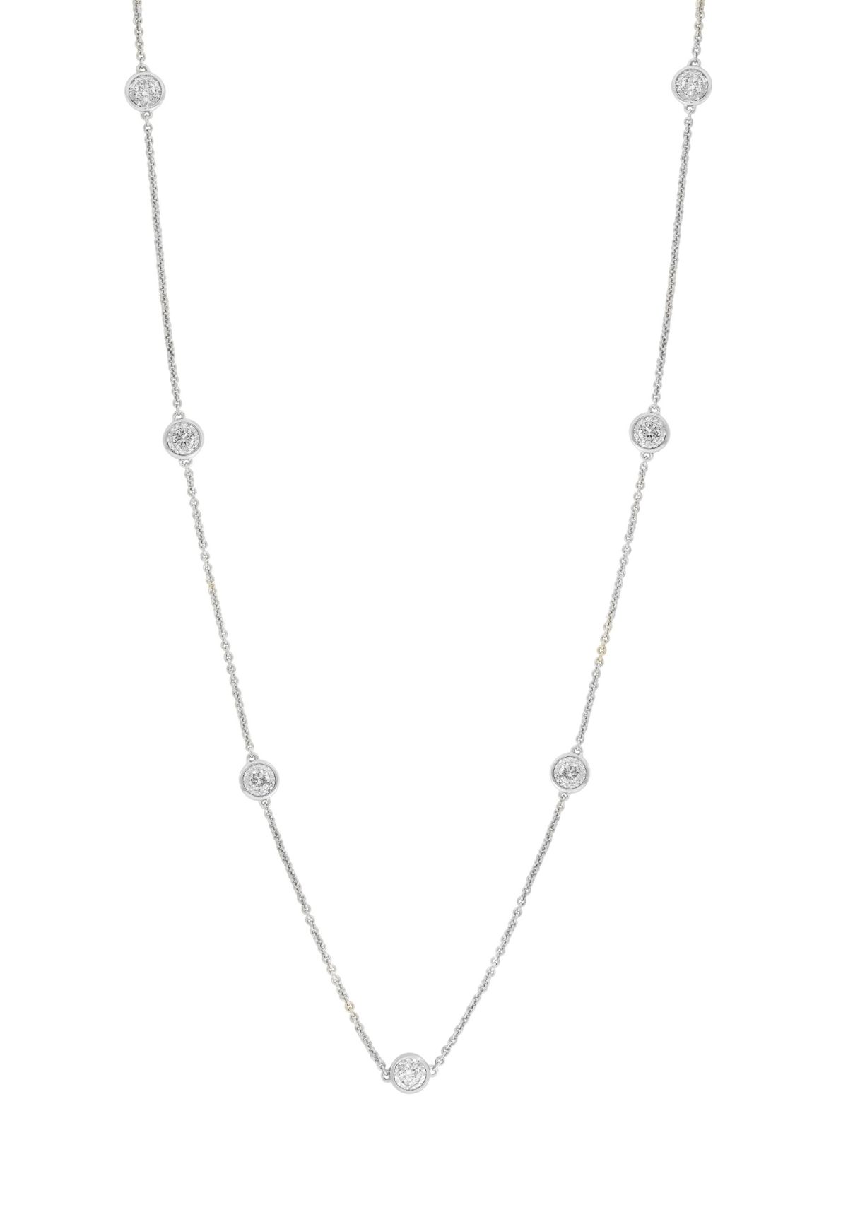 7/8 ct. t.w. Lab Grown Diamond Necklace in 925 Sterling Silver