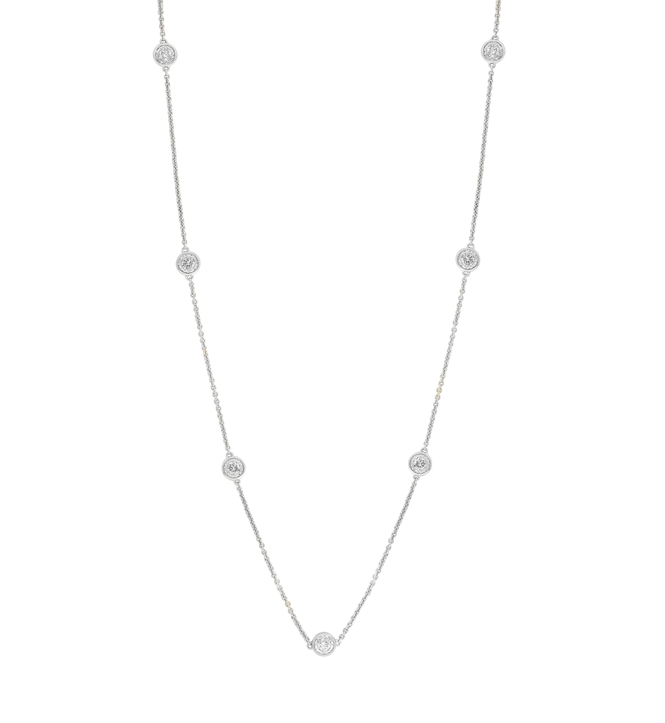 7/8 ct. t.w. Lab Grown Diamond Necklace in 925 Sterling Silver