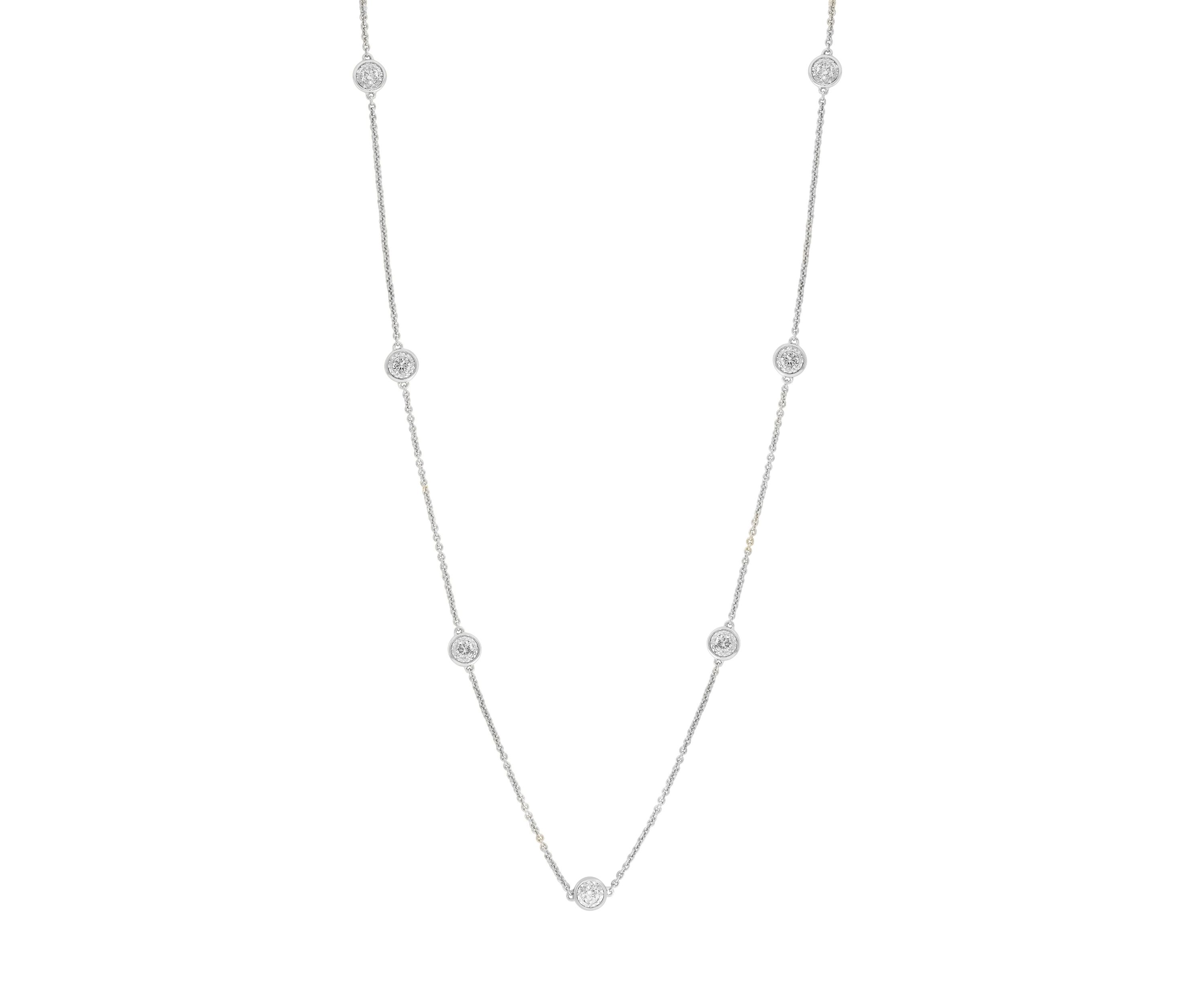 7/8 ct. t.w. Lab Grown Diamond Necklace in 925 Sterling Silver