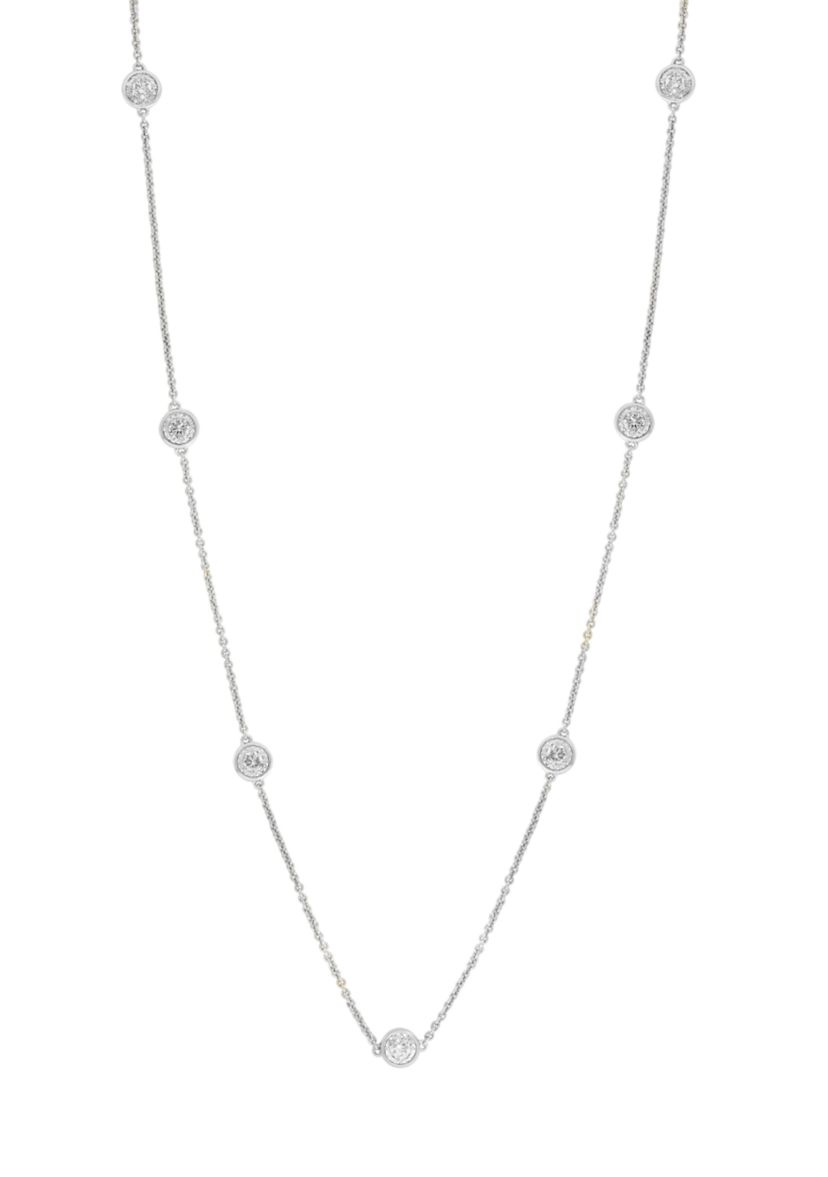 7/8 ct. t.w. Lab Grown Diamond Necklace in 925 Sterling Silver