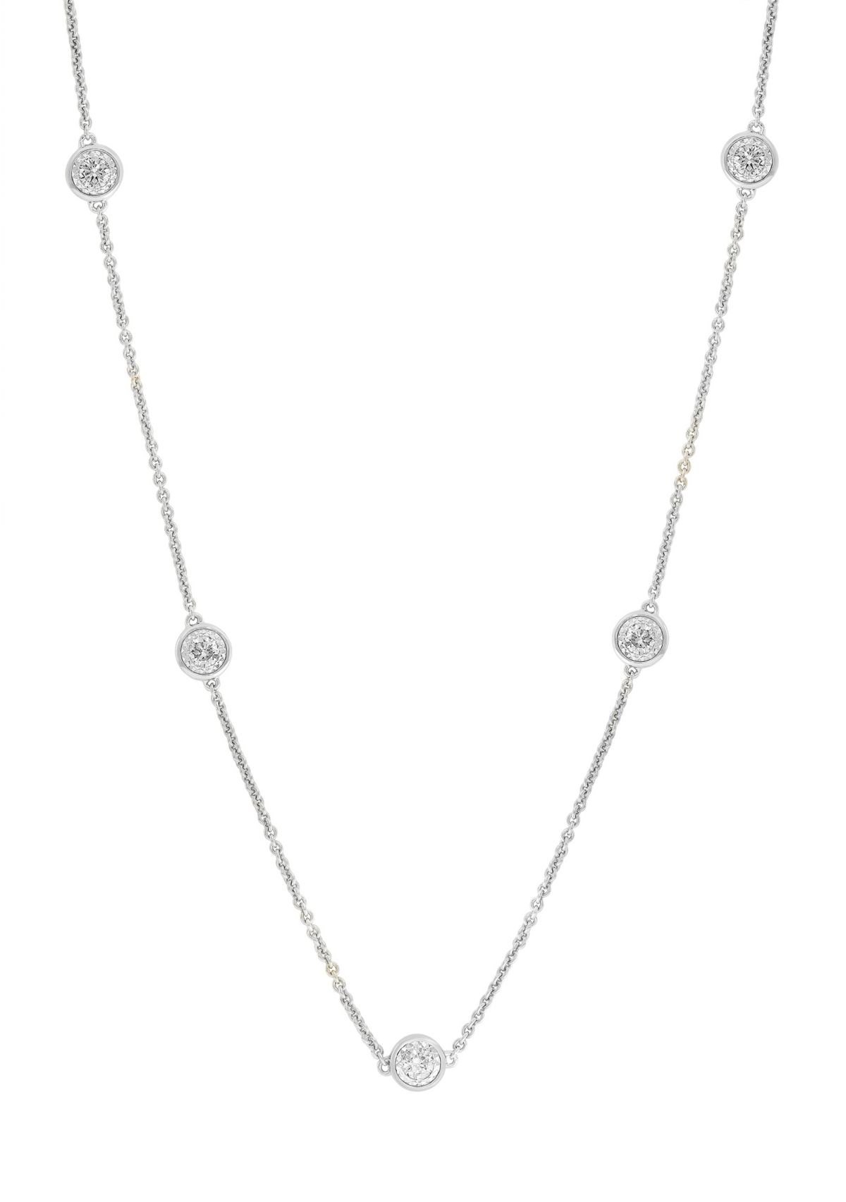 7/8 ct. t.w. Lab Grown Diamond Necklace in 925 Sterling Silver