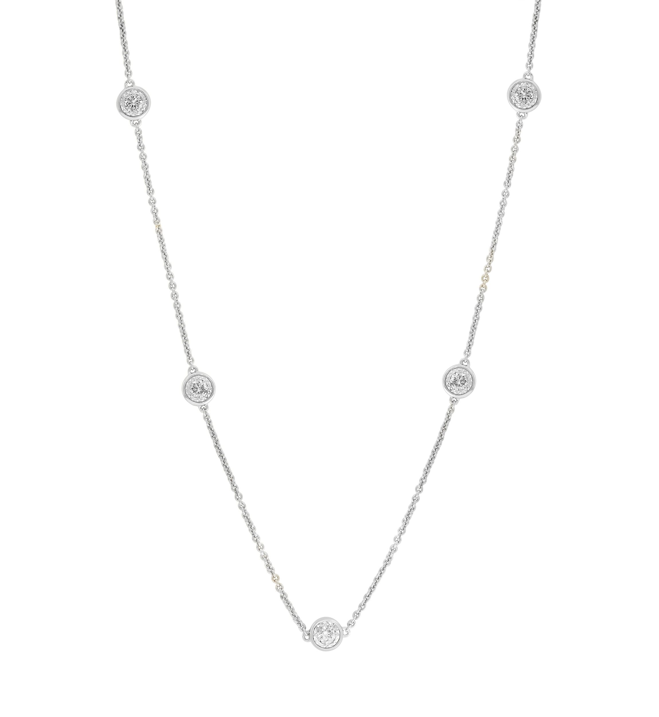 7/8 ct. t.w. Lab Grown Diamond Necklace in 925 Sterling Silver
