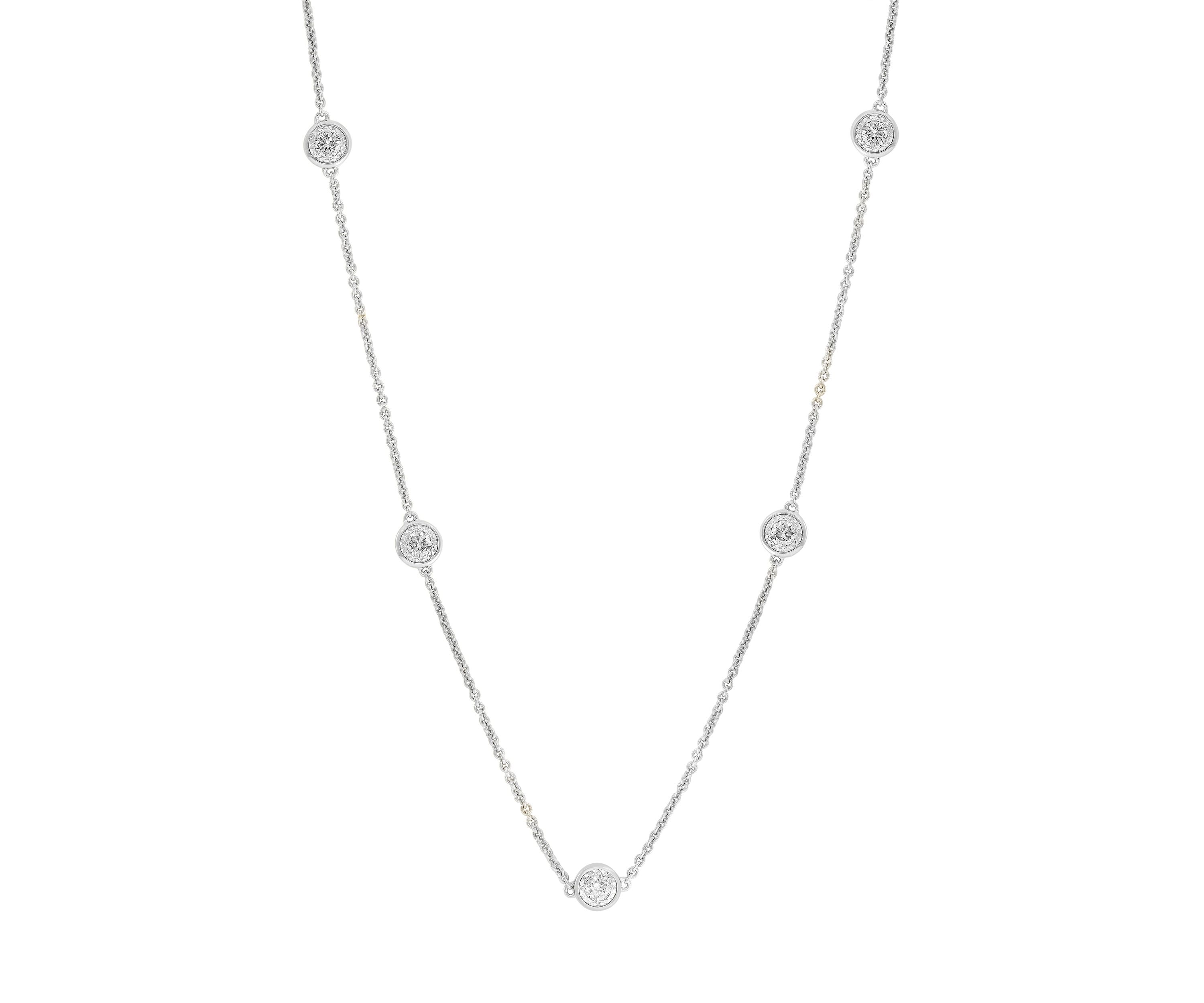 7/8 ct. t.w. Lab Grown Diamond Necklace in 925 Sterling Silver