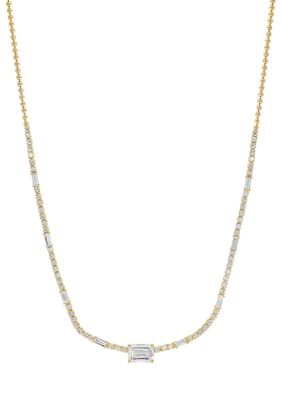 Effy 14K Yellow Gold Lab Grown Diamond Necklace, 16 in