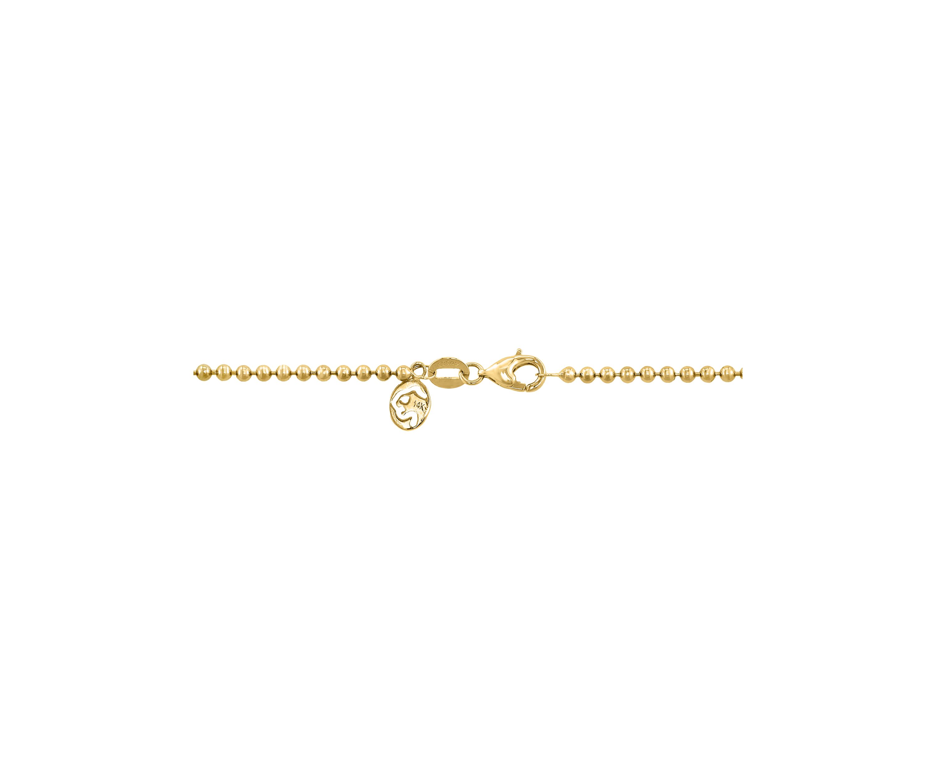 14K Yellow Gold Lab Grown Diamond Necklace