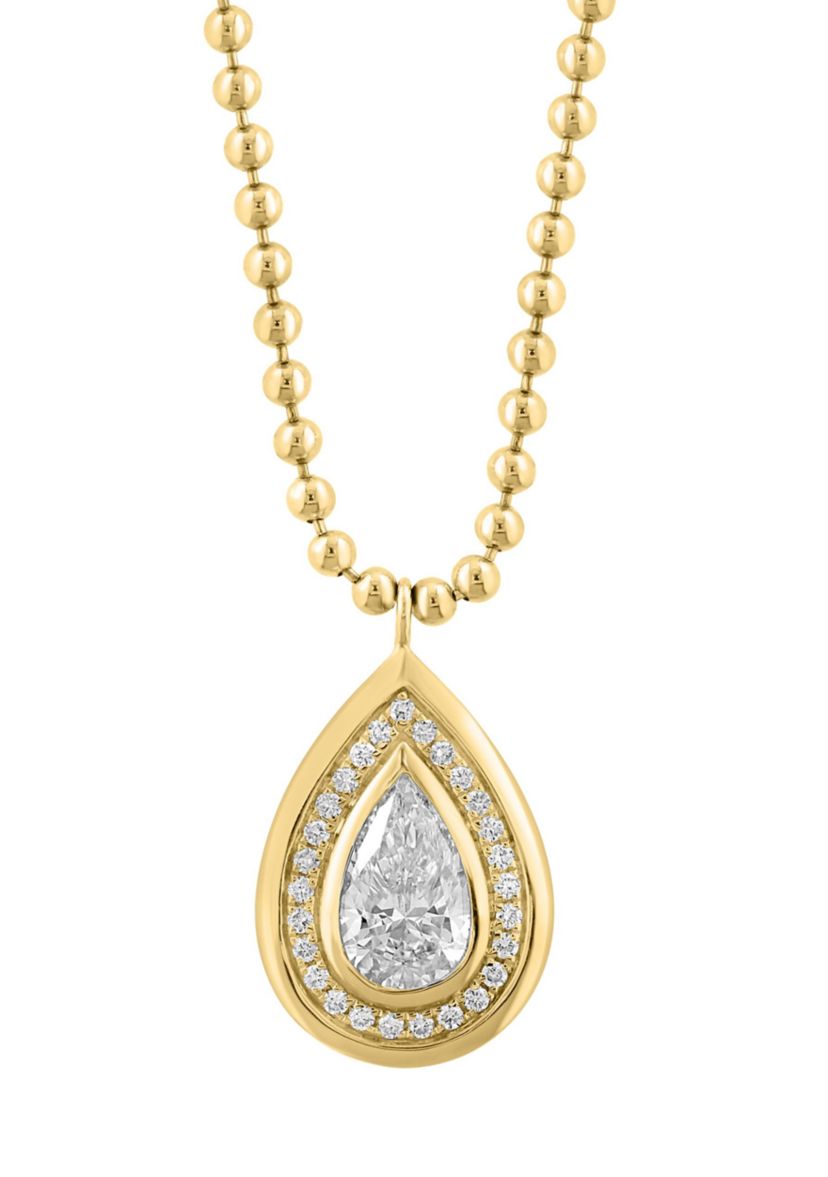 1.13 ct. t.w. Lab Grown Diamond Necklace in 14K Yellow Gold