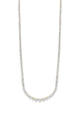 Effy 2.91 Ct. T.w. Diamond Necklace In 14K White And Yellow Gold