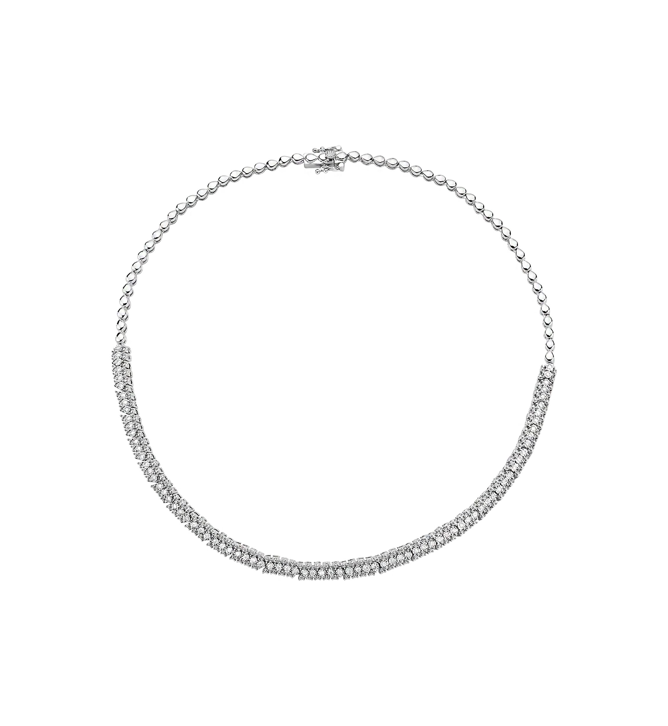 7/8 ct. t.w. Diamond Necklace in Sterling Silver 