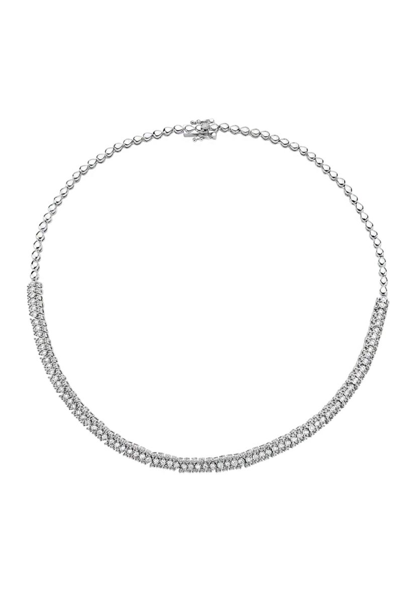 7/8 ct. t.w. Diamond Necklace in Sterling Silver 