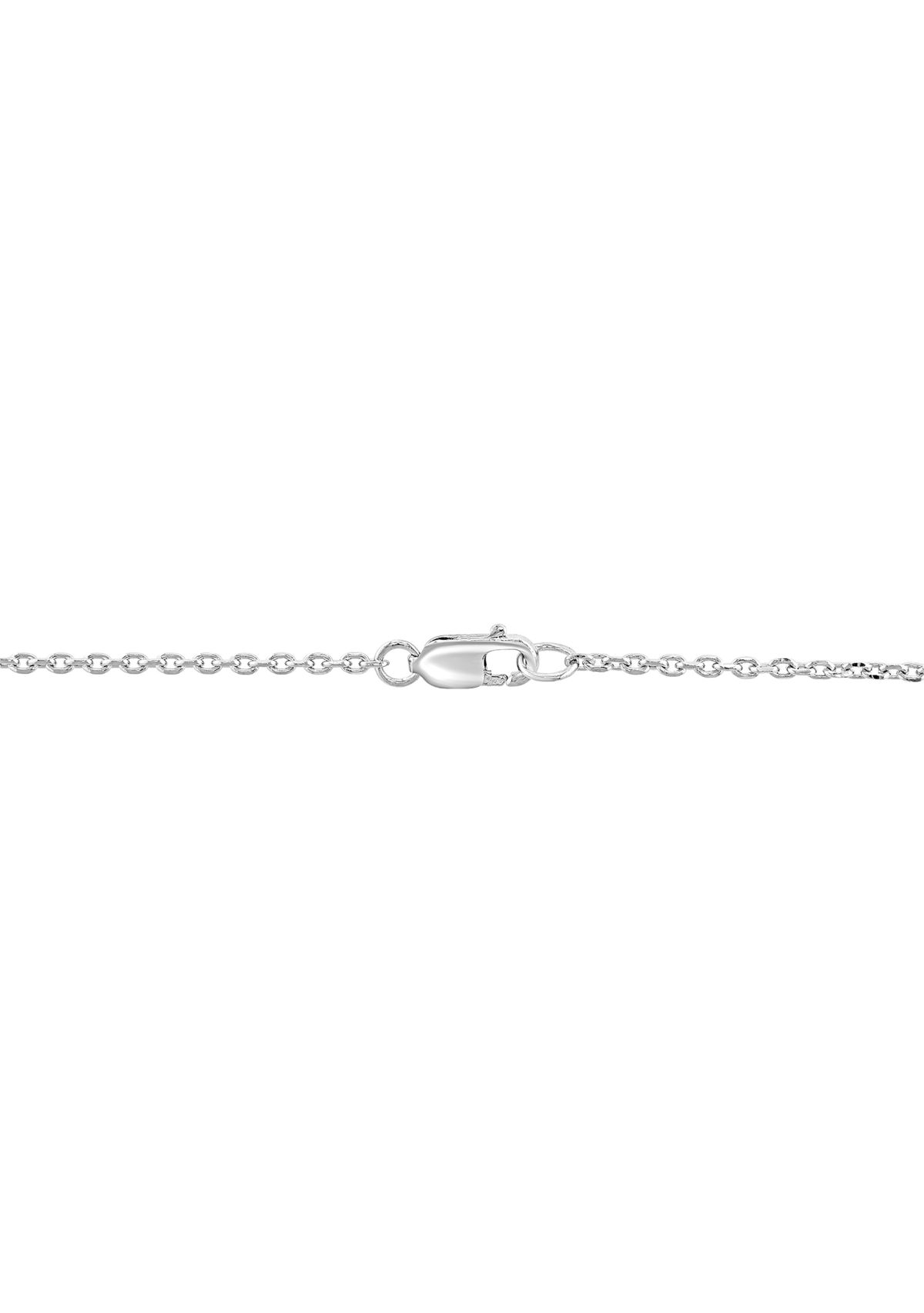 1/4 ct. t.w. Diamond Round Pendant Necklace in Sterling Silver
