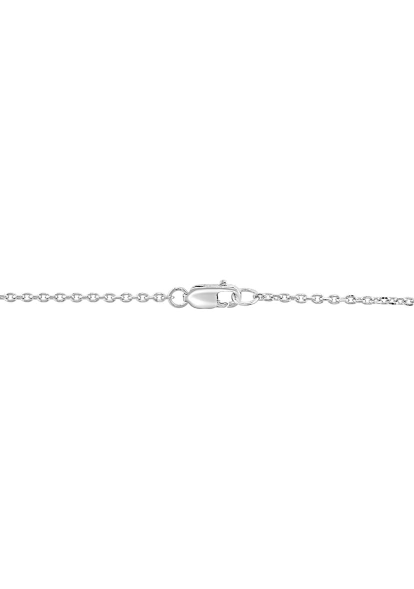 1/4 ct. t.w. Diamond Round Pendant Necklace in Sterling Silver