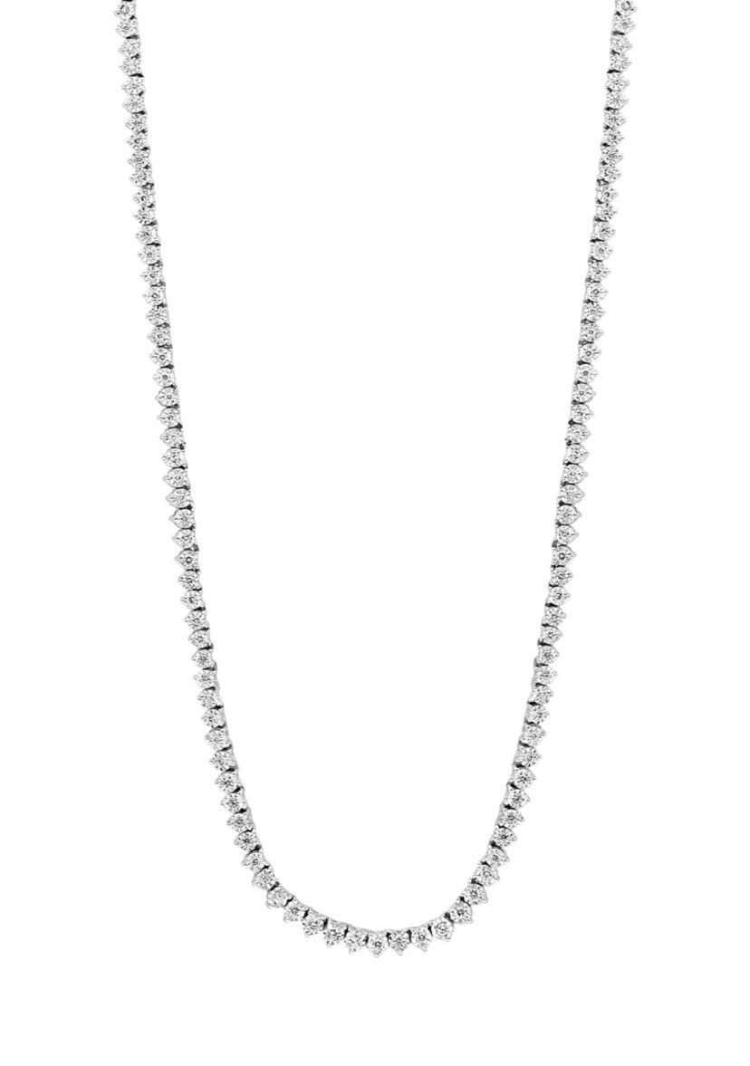 1 ct. t.w. Miracle Set Diamond Tennis Necklace in 14K White Gold