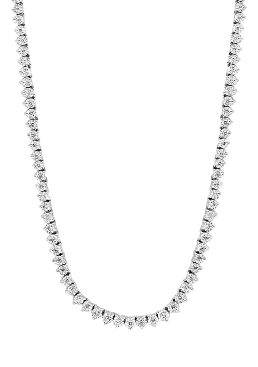1 ct. t.w. Miracle Set Diamond Tennis Necklace in 14K White Gold
