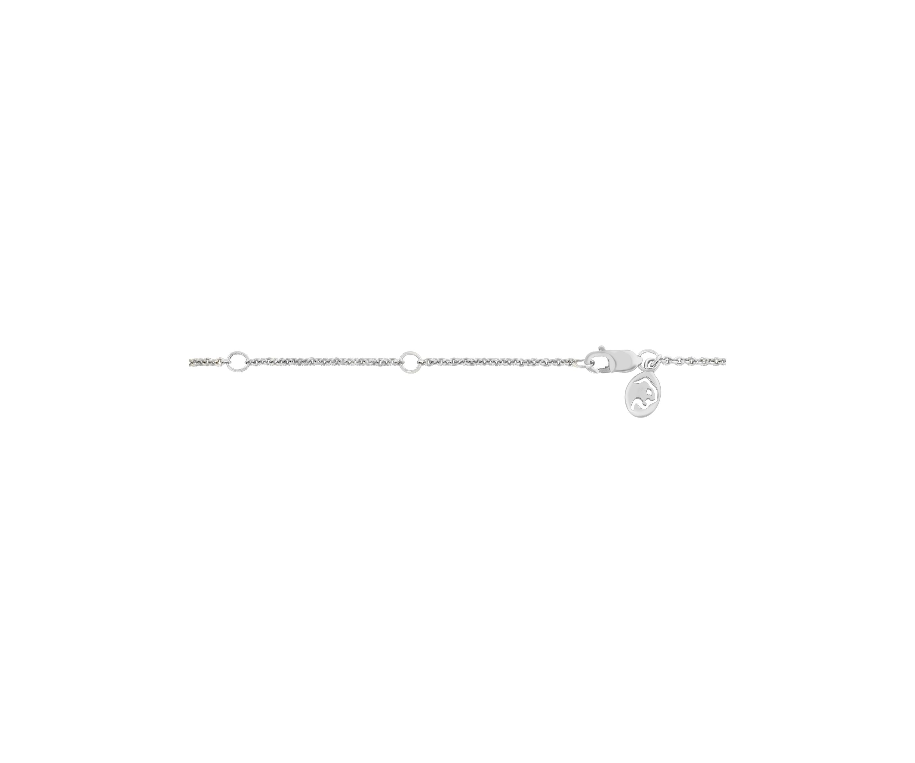 14K White Gold Diamond Necklace