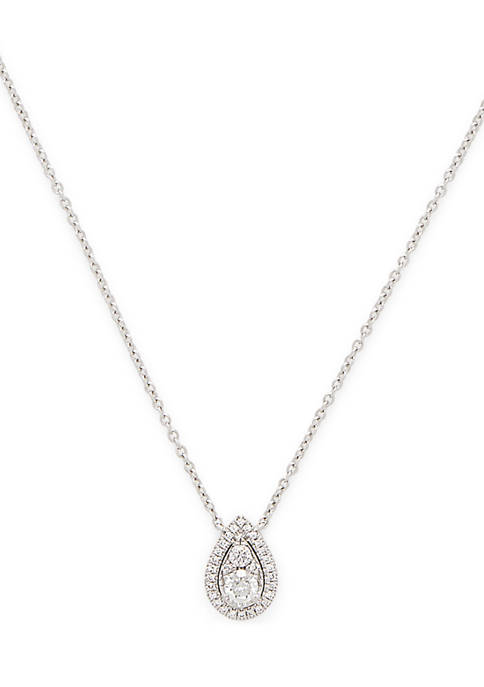 1/3 ct. t.w. Diamond Pendant Necklace in 14K White Gold