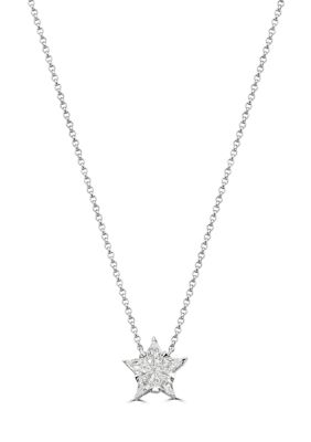 Effy 1/2 Ct. T.w. Diamond Star Pendant Necklace In 14K White Gold