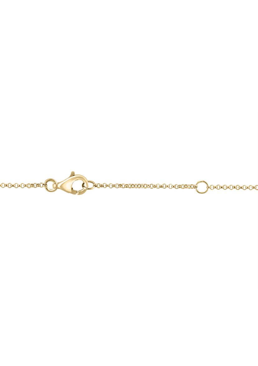 1.93 ct. t.w. Diamond, Natural Sapphire, White Sapphire Necklace in 14K Yellow Gold