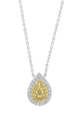 Effy 1/2 Ct. T.w. Diamond Pendant Necklace In 14K White Gold