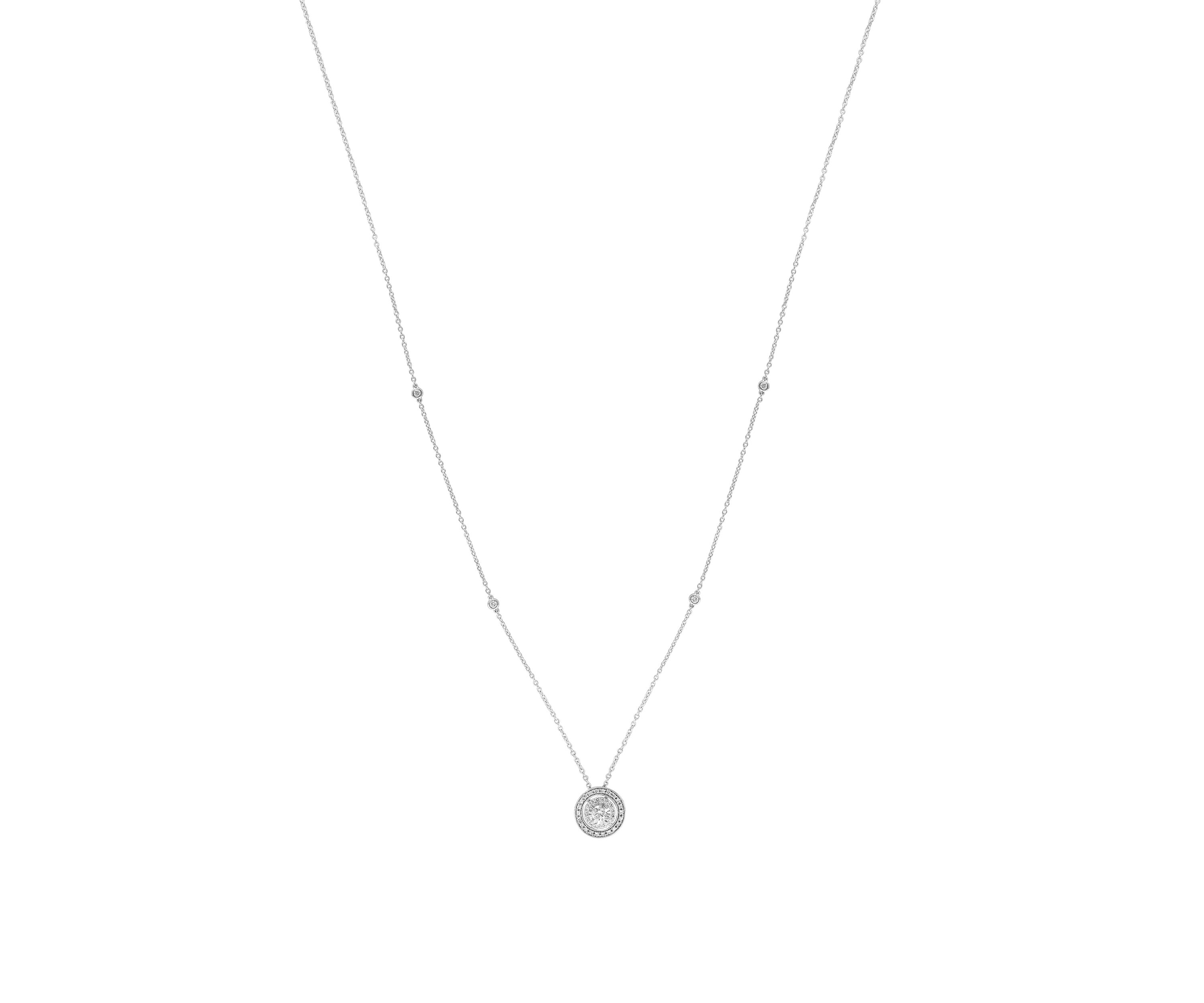 1/2 ct. t.w. Diamond Necklace in 14K White Gold 