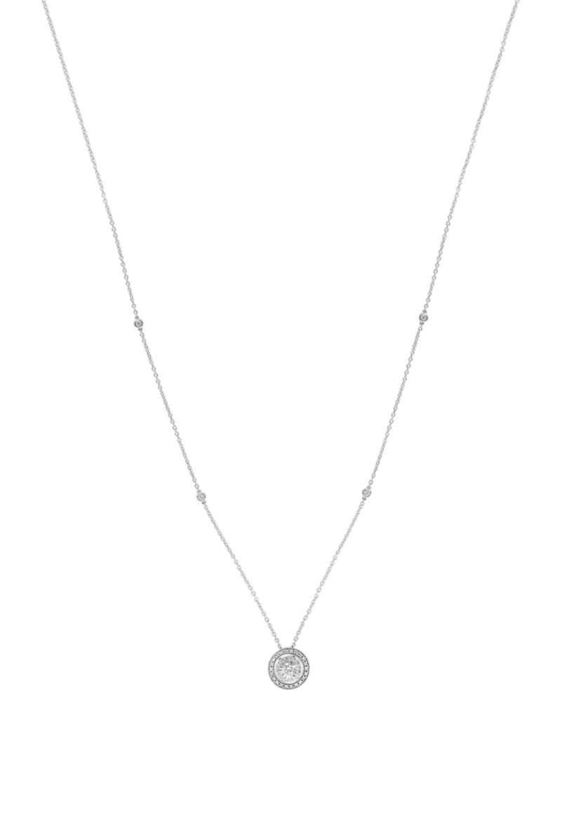  1/2 ct. t.w. Diamond Necklace in 14K White Gold 