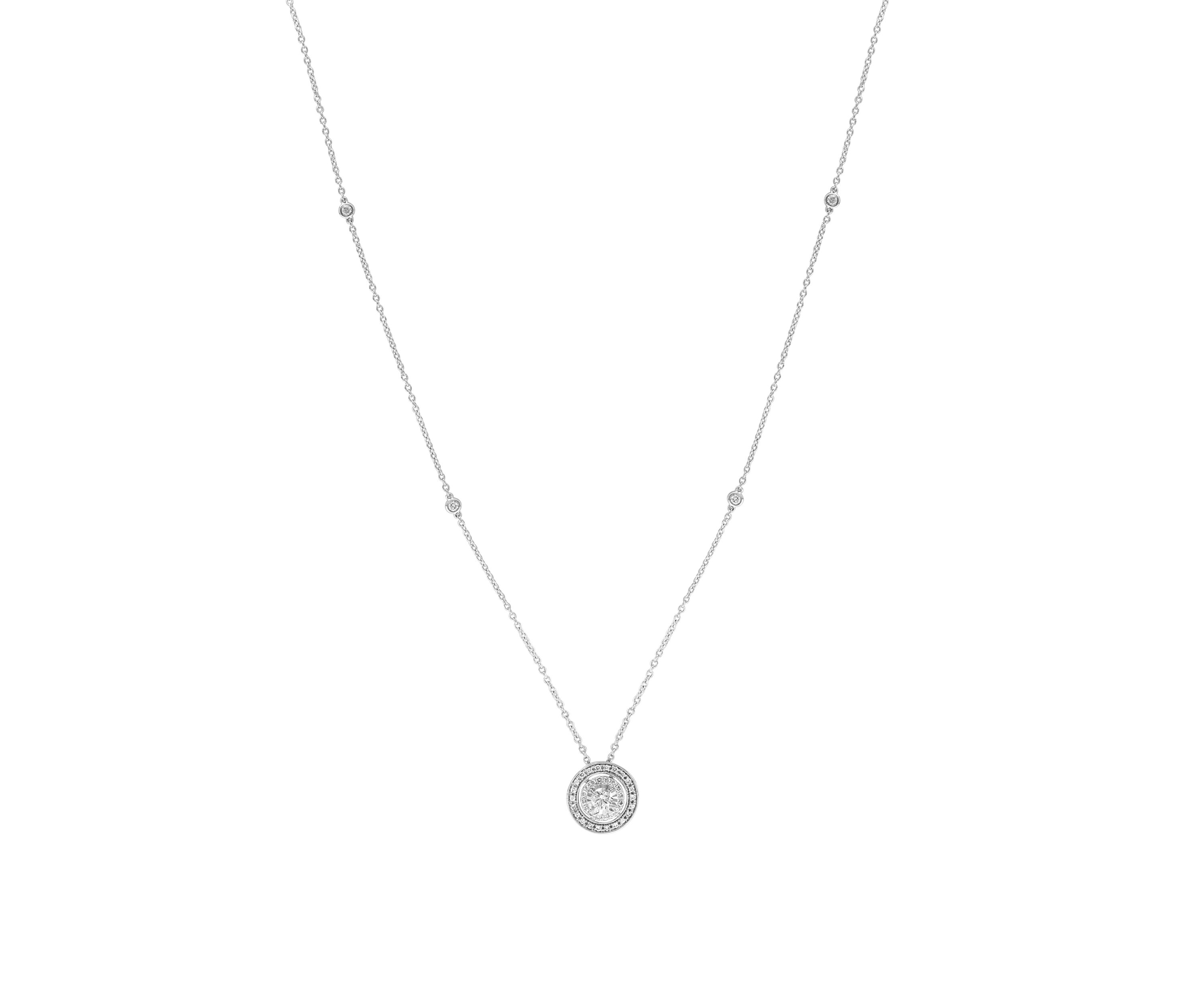  1/2 ct. t.w. Diamond Necklace in 14K White Gold 