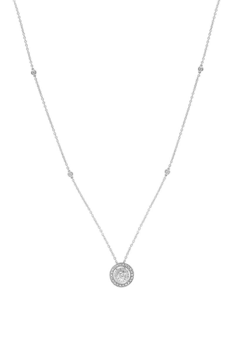  1/2 ct. t.w. Diamond Necklace in 14K White Gold 