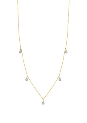 Effy 5/8 Ct. T.w. Diamond Necklace In 14K Yellow Gold