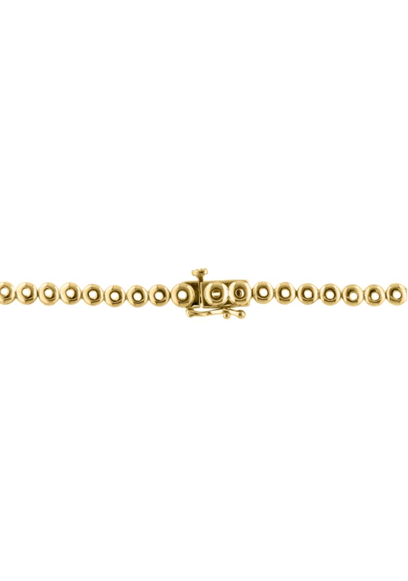 Sterling Silver/14K Gold Plate Diamond Necklace 