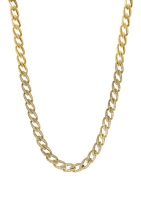 Effy 2.09 Ct. T.w. Diamond Necklace In `14K Gold Over Sterling Silver