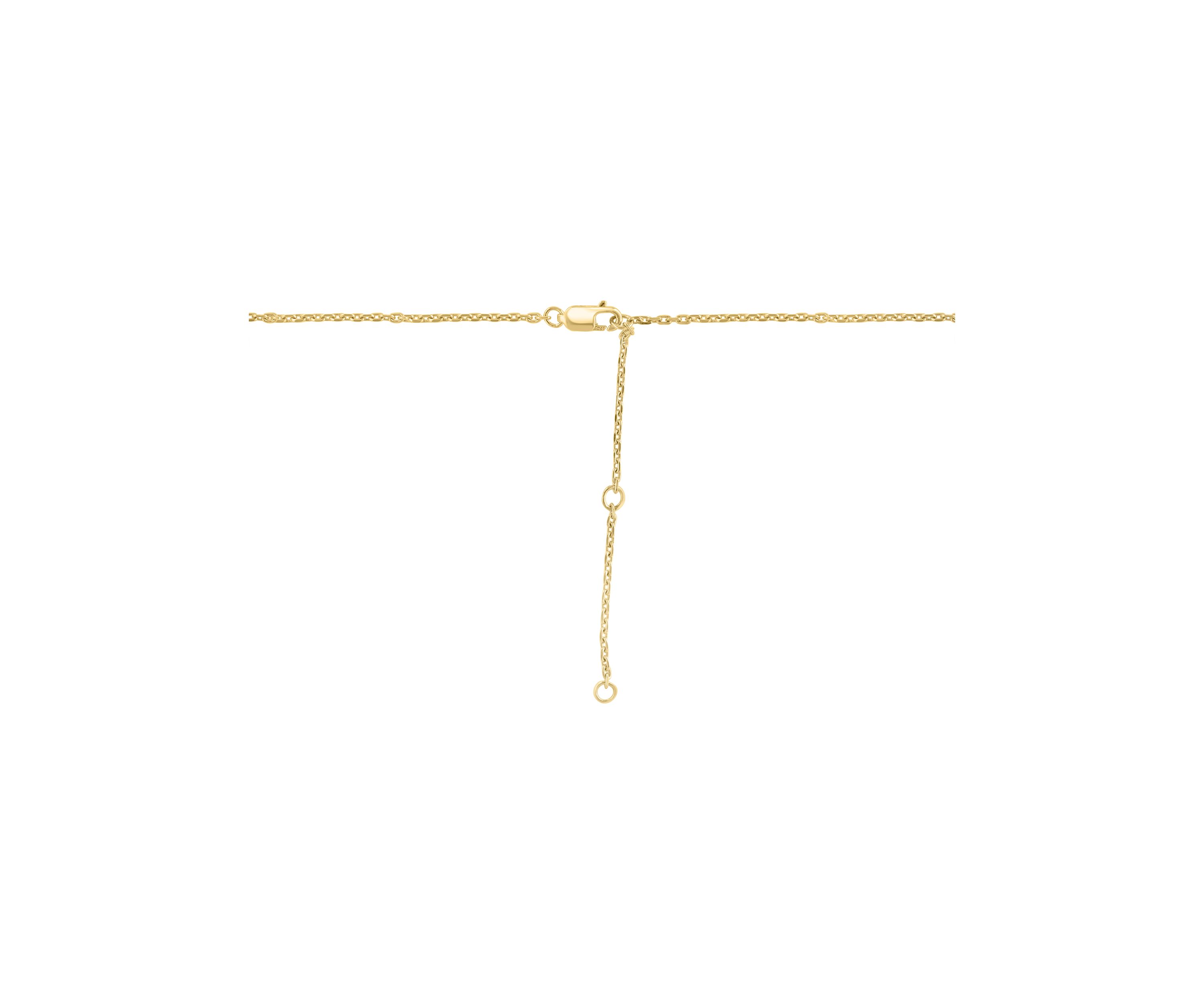 Diamond Miracle Set Station Necklace in Gold Plated Sterling Silver