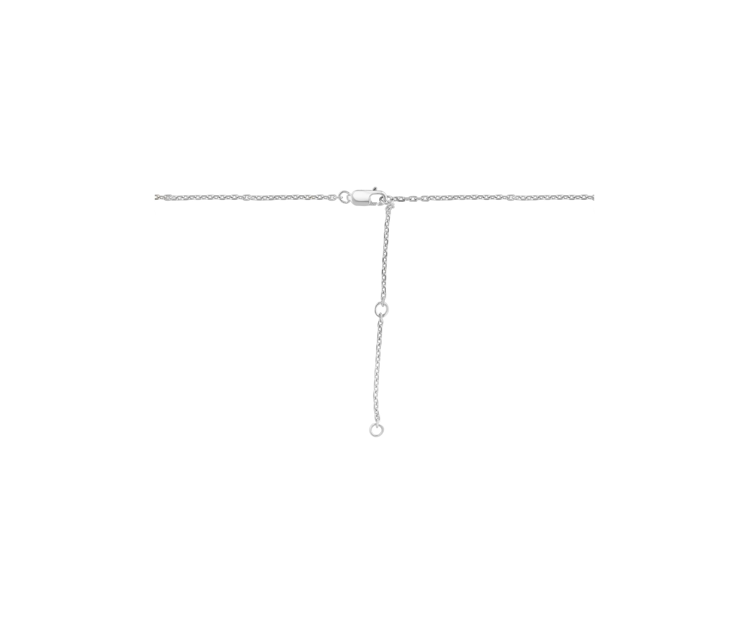 Diamond Station Necklace in Sterling Silver