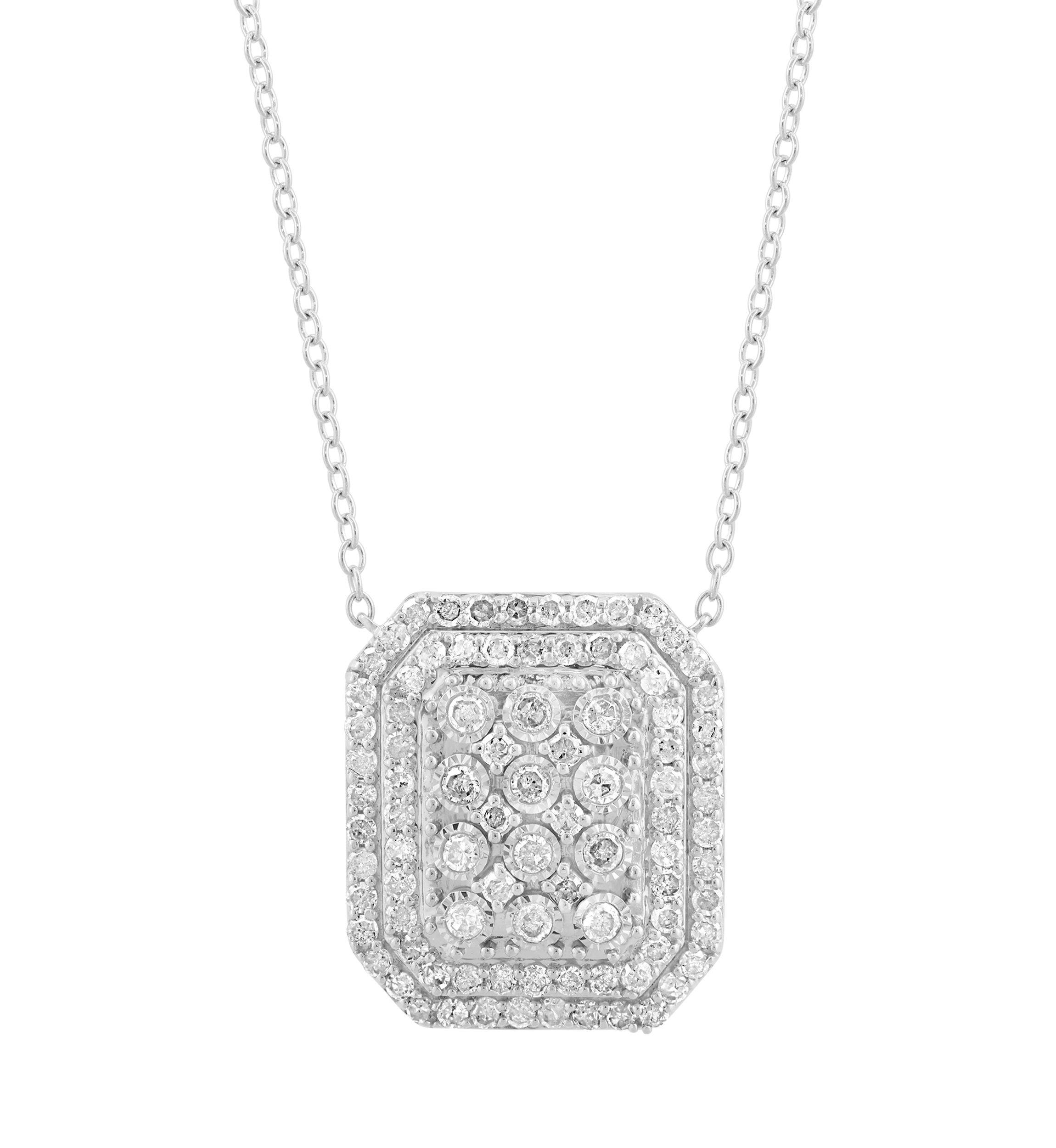 5/8 ct. t.w. Diamond Necklace in Sterling Silver