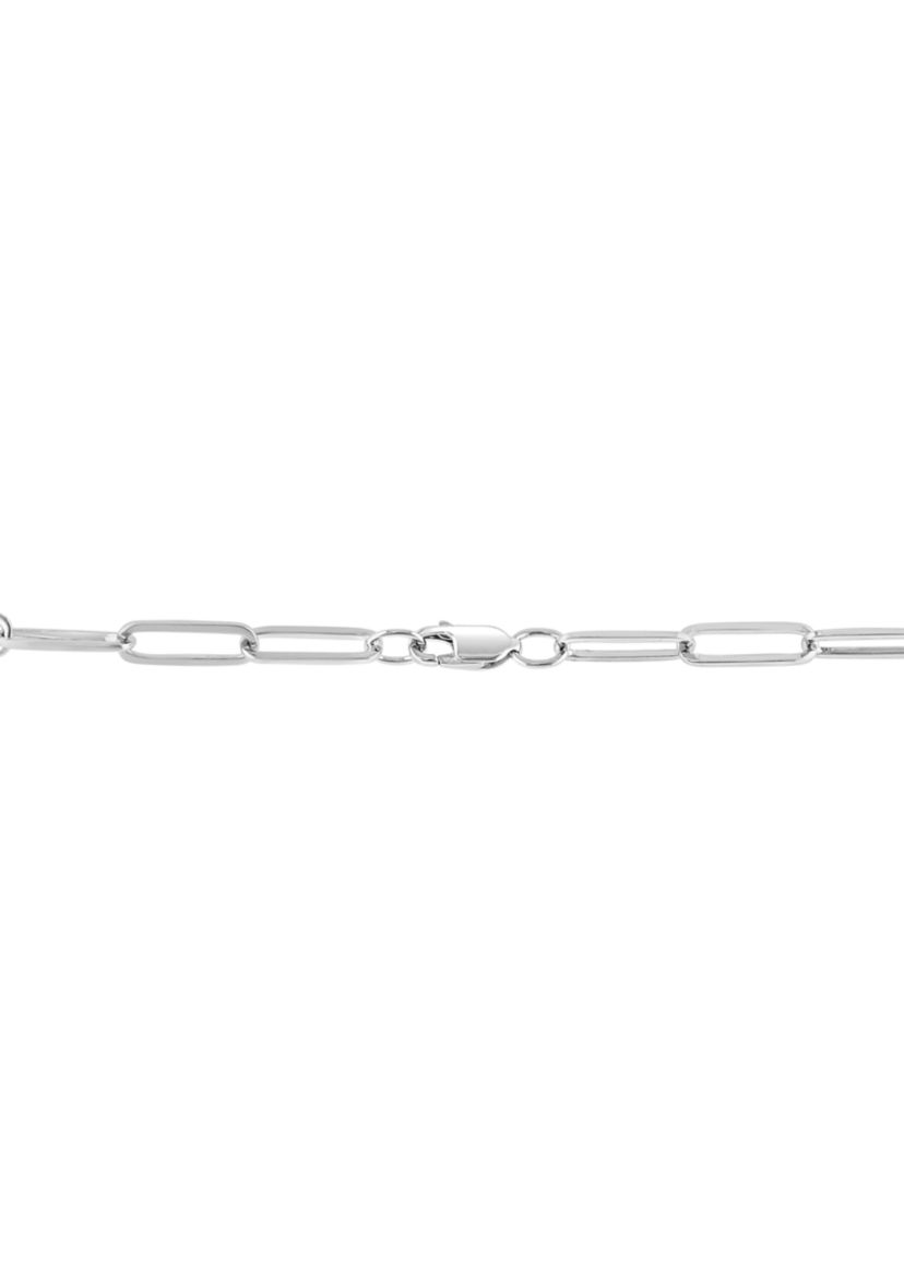 1.09 ct. t.w. Diamond Paperclip Necklace in Sterling Silver