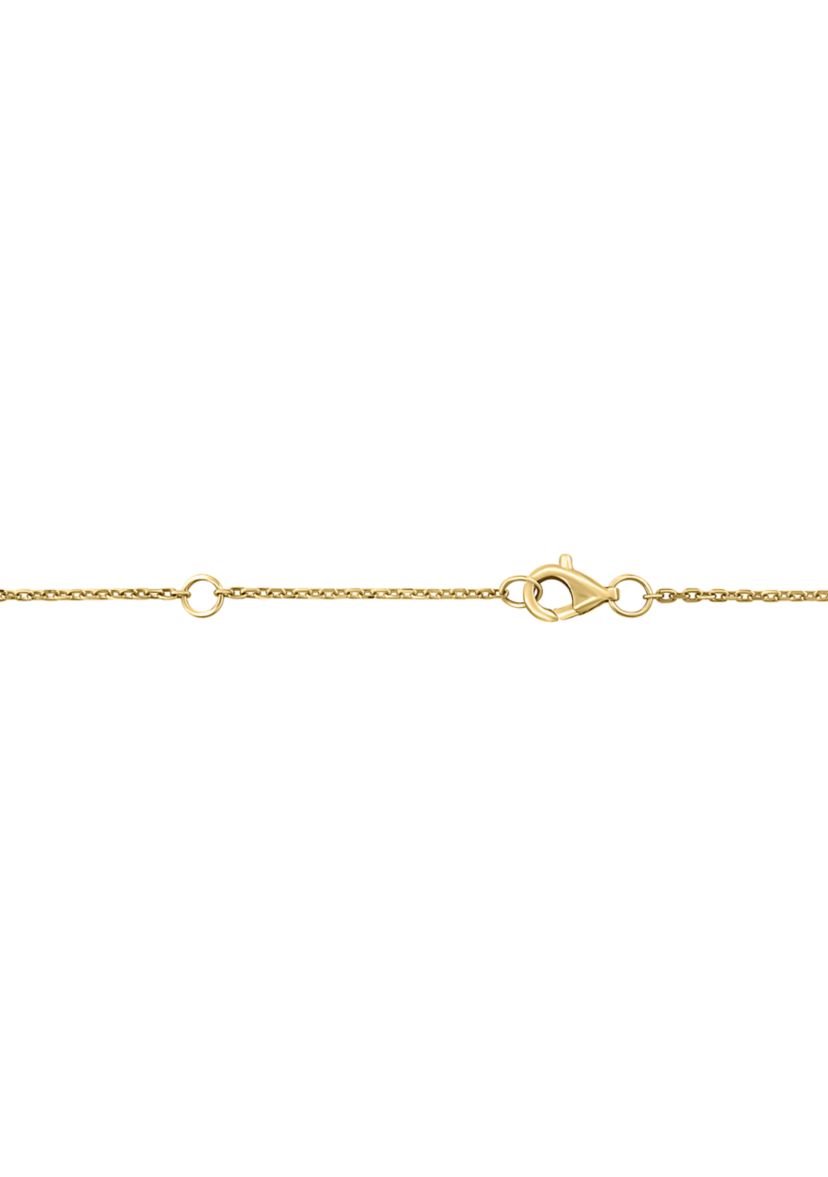 1/8 ct. t.w. Diamond Lock and Key Necklace in 14K Yellow Gold