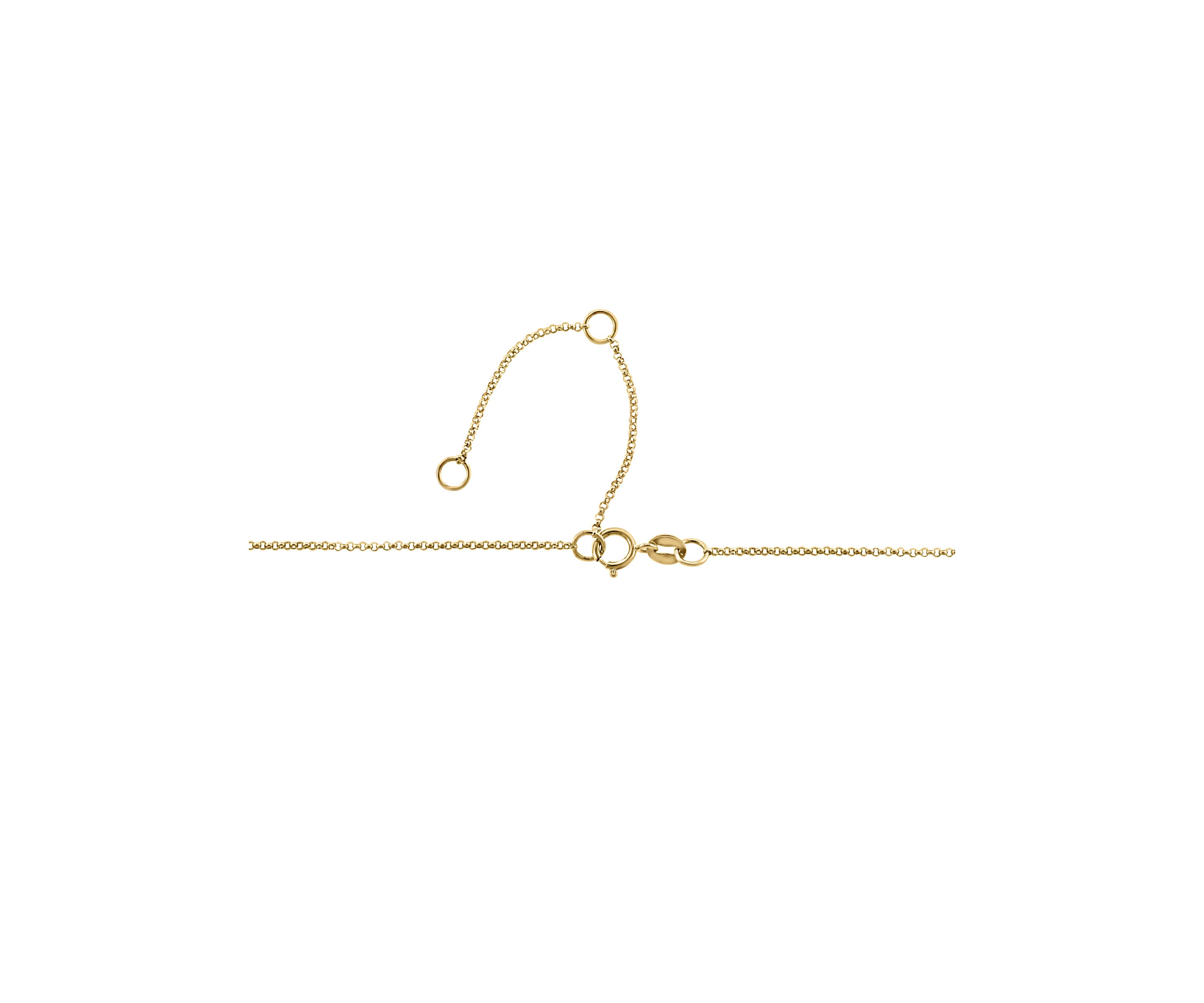 Cross Lariat Diamond Necklace in 14K Yellow Gold