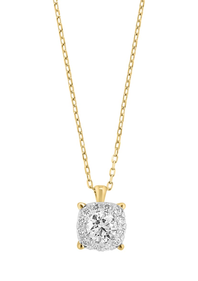 1 ct. t.w. Lab Created Diamond Pendant Necklace in 14K Yellow Gold