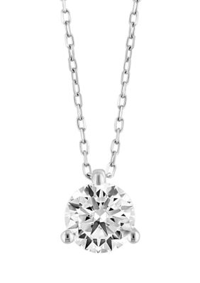 Effy 1.51 ct. t.w. Lab Created Diamond Pendant Necklace in 14K White Gold -  5400452YA0HP26HH3