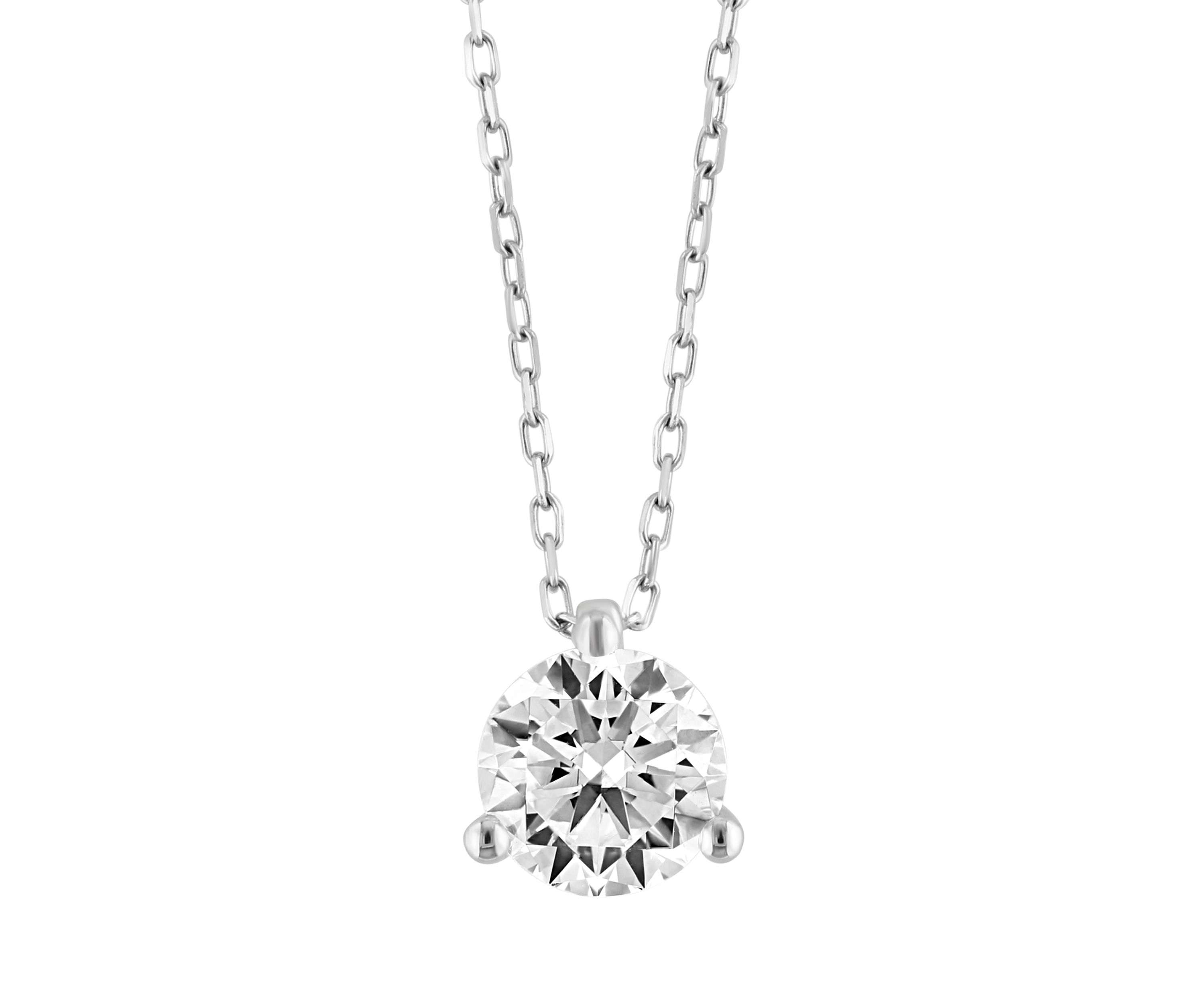 1.51 ct. t.w. Lab Created Diamond Pendant Necklace in 14K White Gold
